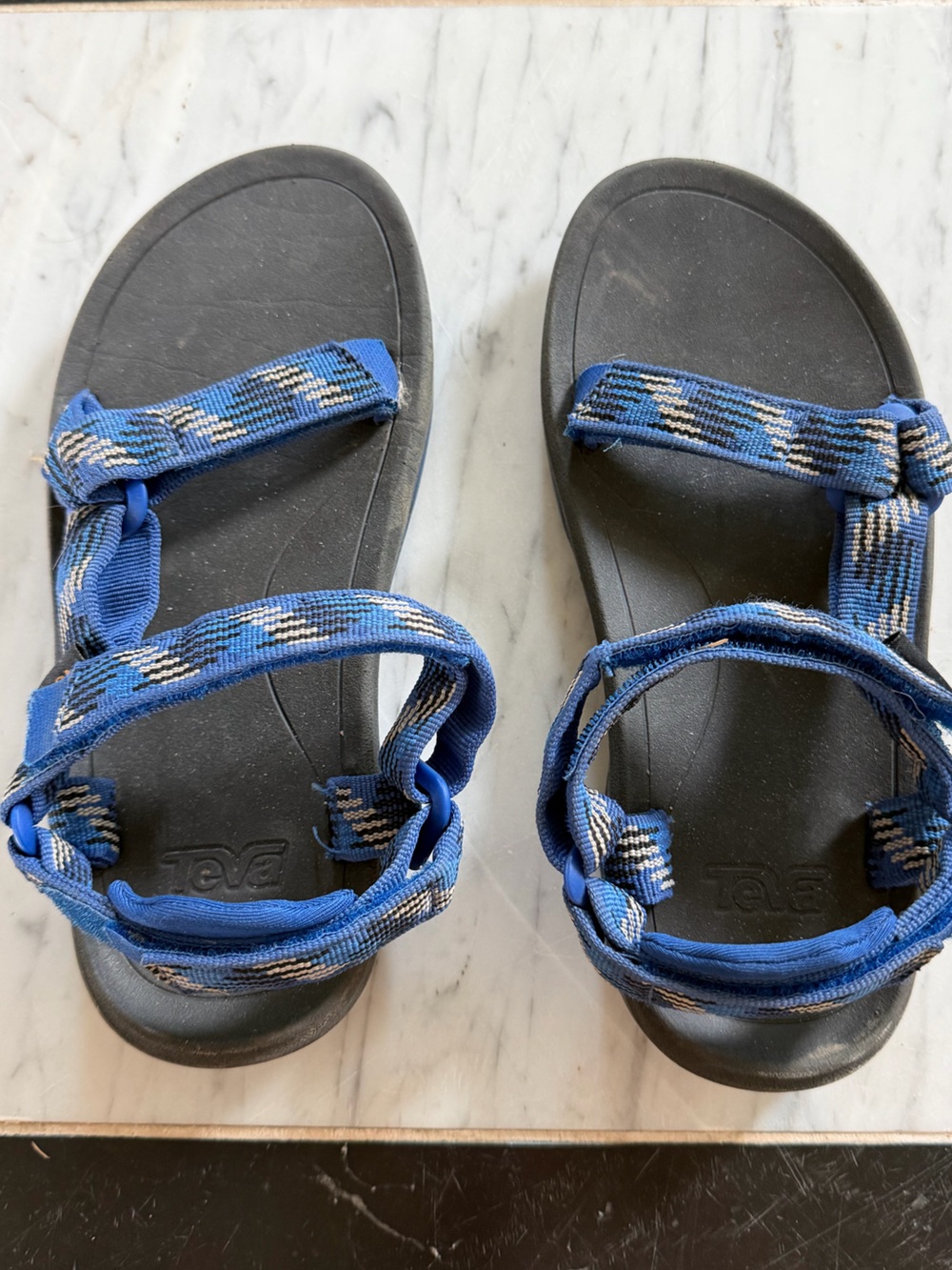 Teva Kids Blue Patterned Strap Sandals